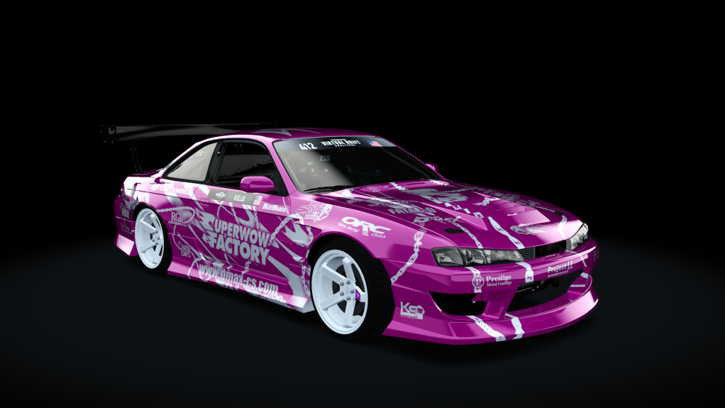 ivdc_nissan_s14_oellis, skin Fatal-D Hotpink