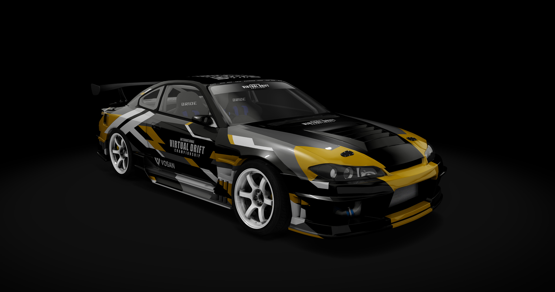 IVDC Nissan Silvia S15 Public 2.0, skin IVDC Yellow