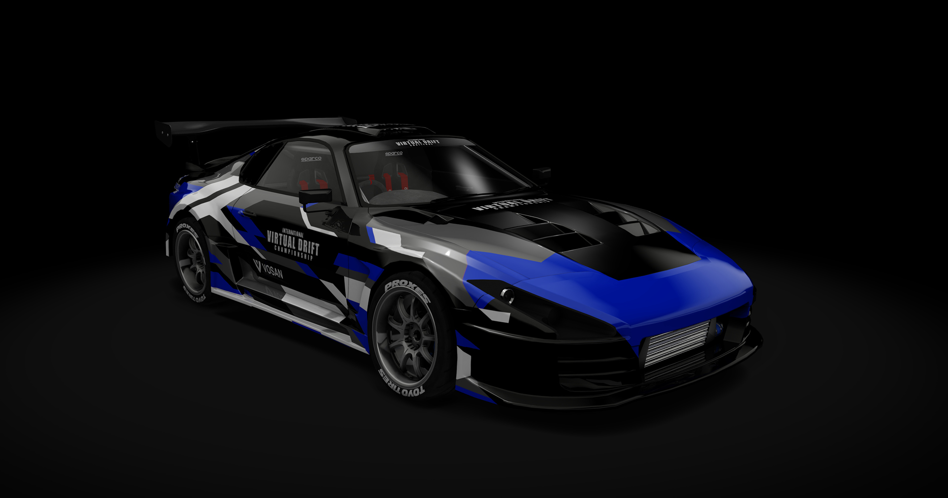 IVDC Toyota Supra A80 Public 2.0, skin IVDC Blue