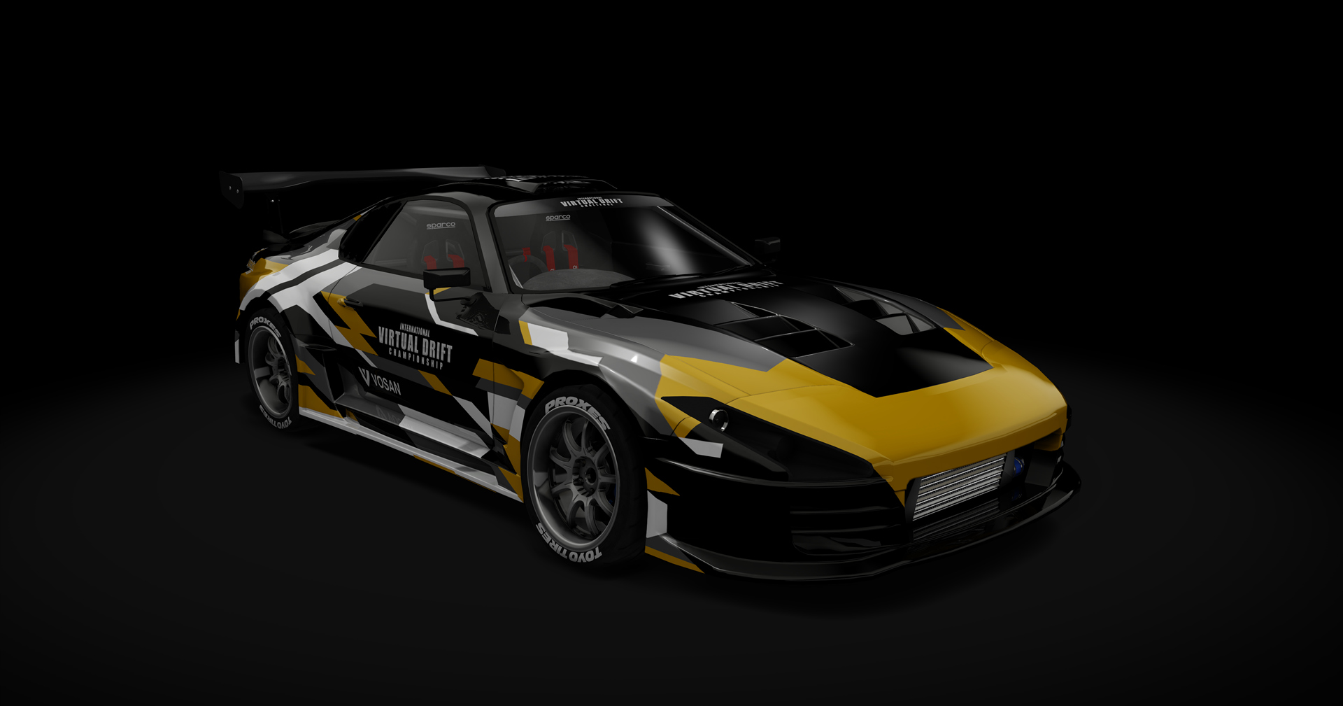 IVDC Toyota Supra A80 Public 2.0, skin IVDC Yellow