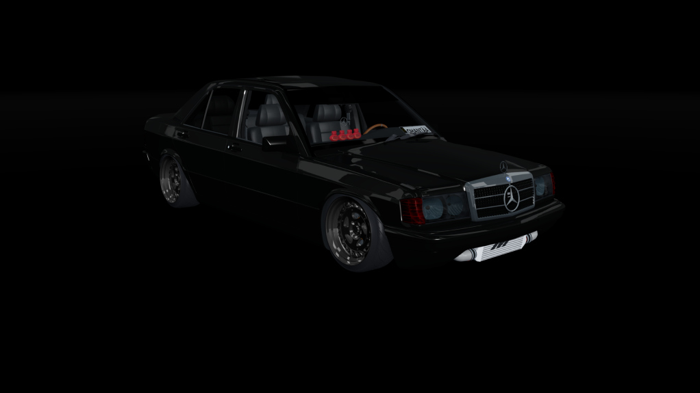 LuisuPulkka Mercedes 190E SuperTurbo, skin Darkblack