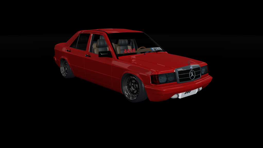 LuisuPulkka Mercedes 190E SuperTurbo, skin Red