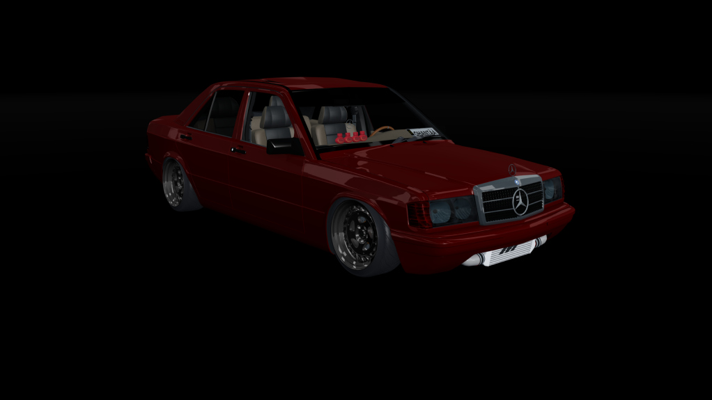 LuisuPulkka Mercedes 190E SuperTurbo, skin Wine red