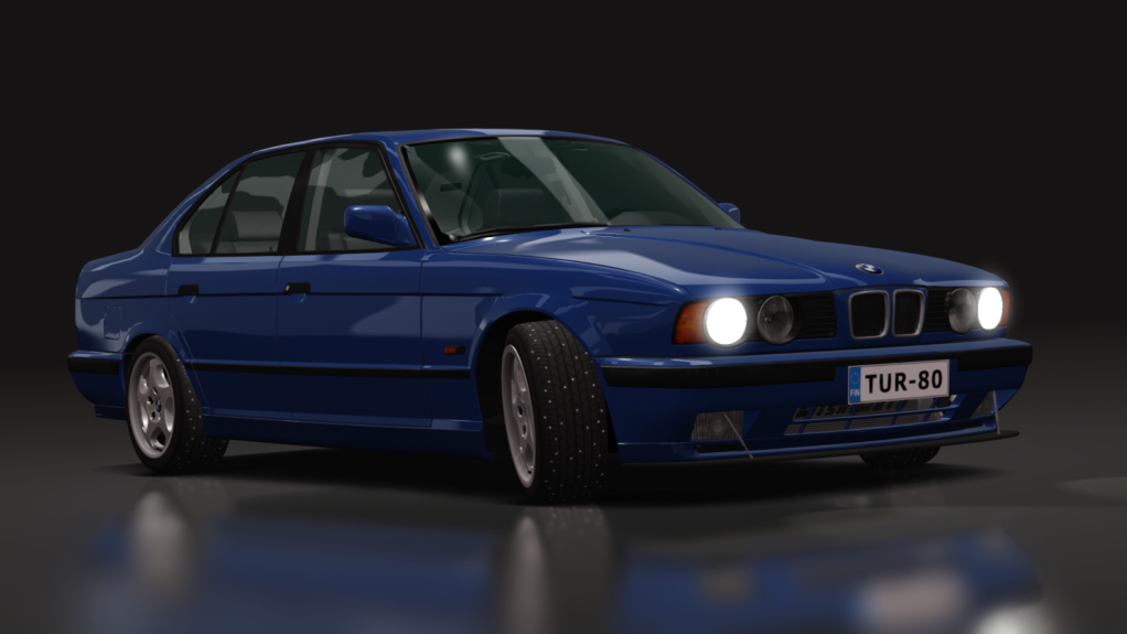 LuisuPulkka BMW E34 M20B25 turbo, skin Avus_Blau_c