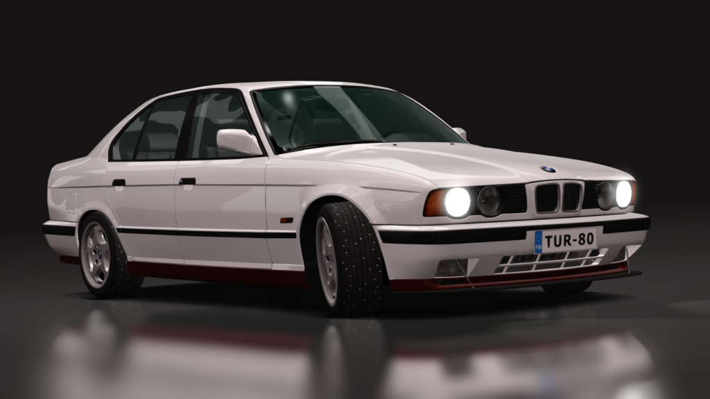 LuisuPulkka BMW E34 M20B25 turbo, skin Calypso_Red_c