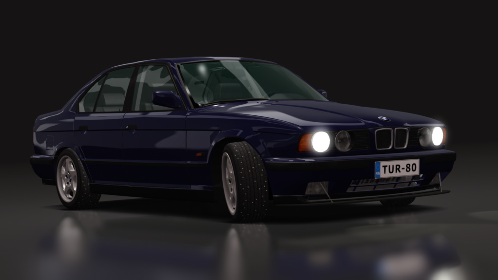 LuisuPulkka BMW E34 M20B25 turbo, skin Orient_Blau_b