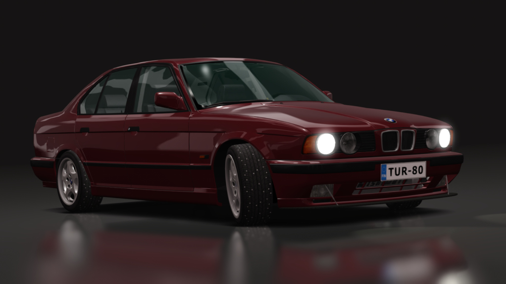 LuisuPulkka BMW E34 M20B25 turbo, skin Sienna_Red_c