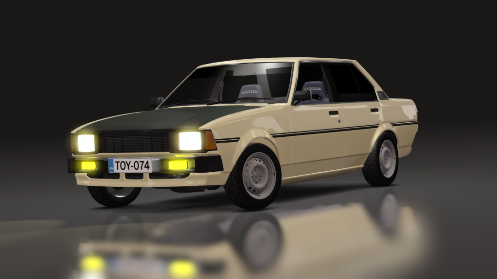 LuisuPulkka Toyota Corolla KE70, skin 1_cream