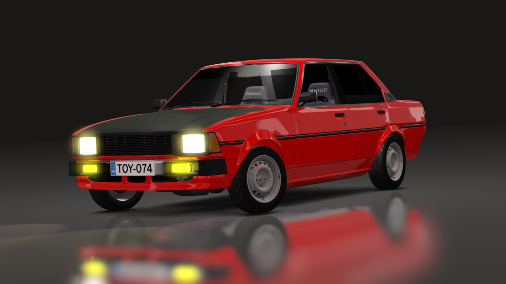 LuisuPulkka Toyota Corolla KE70, skin red