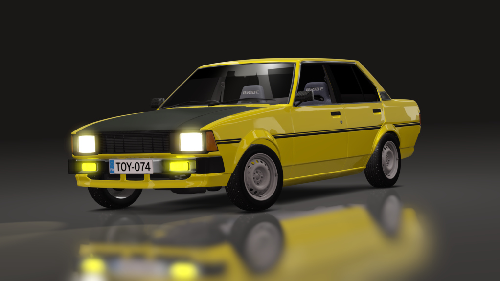 LuisuPulkka Toyota Corolla KE70, skin yellow