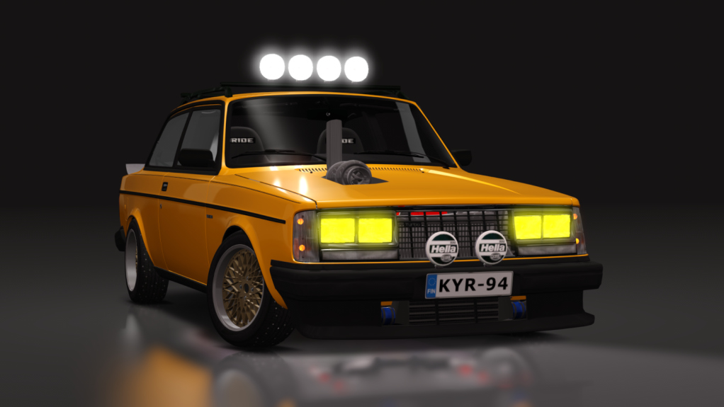 LuisuPulkka Volvo 242 Turbo, skin orange