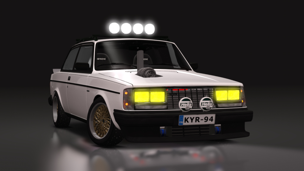 LuisuPulkka Volvo 242 Turbo, skin white