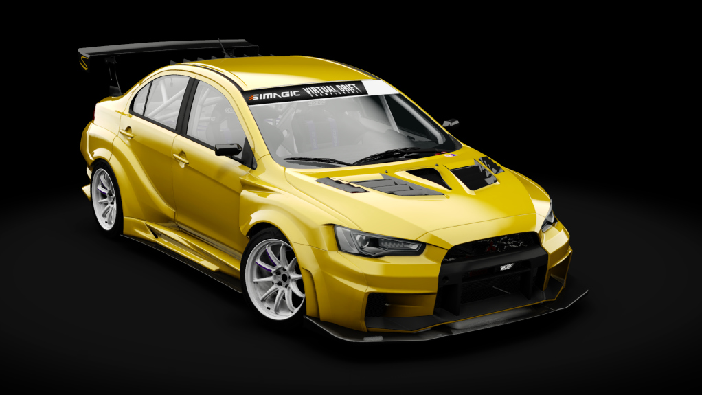 VDC Mitsubishi Evo X Public 4.0, skin 03_Yellow