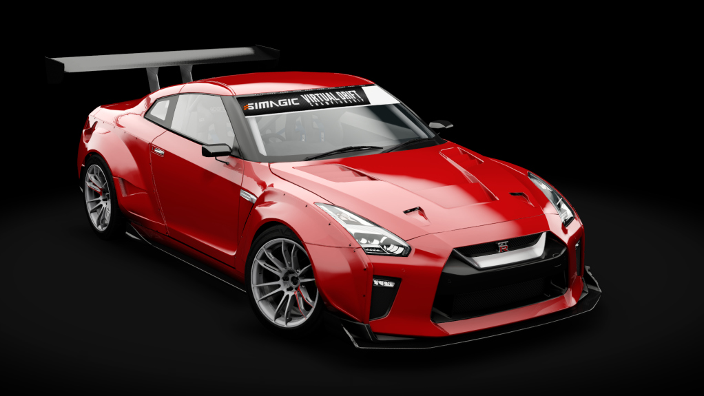 VDC Nissan GT-R R35 DAMD Public 4.0, skin 01_active_red