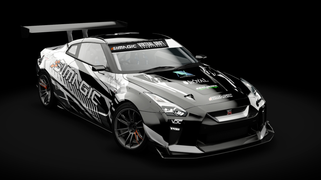 VDC Nissan GT-R R35 DAMD Public 4.0, skin VDC Black